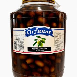 Aceitunas Negras 0 x 5kg Orfanos Hermanos Garrafa