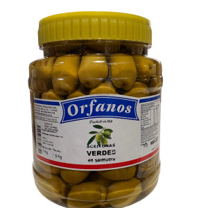ACEITUNAS VERDES 000 CON CAROZO ORFANOS x 1Kg