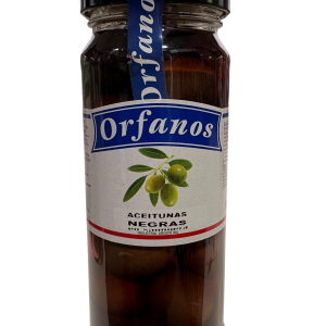 ACEITUNAS NEGRAS EN SALMUERA X 200GS ORFANOS