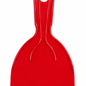ESPATULA PLÁSTICA FLEXIBLE ROJA 10CM DE ANCHO X 18CM DE ALTO