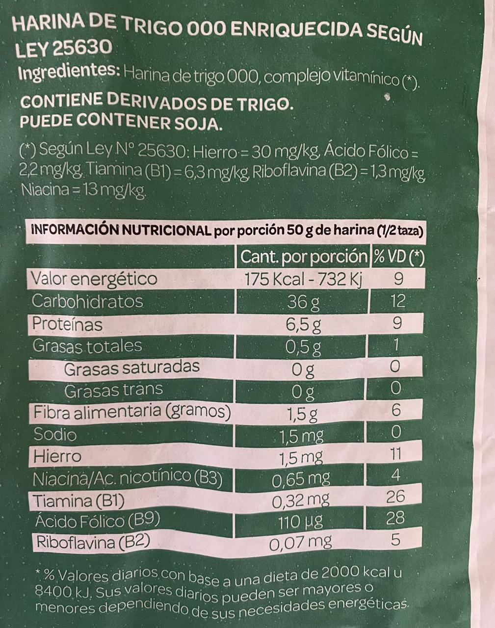 CRACKER A FUERZA 000 x 25kg - MOLINO CHACABUCO VENC 1/02/26 - Imagen 2