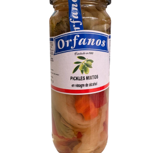 Orfanos Pickles mixtos en vinagre x 200Gr