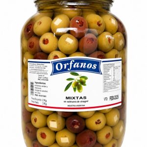 Orfanos Aceitunas Rellenas Mixtas x 2kg