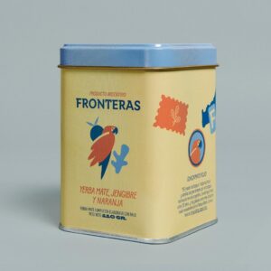 LATITA YERBA MATE FRONTERAS, JENGIBRE Y NARANJA X 110GR