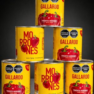 Pimientos Morrones Enteros Presentación Lata 750g De Mendoza Gallardo Conservas VENC 06/26