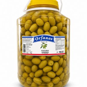 Aceitunas Verdes N1 de PIZZERIA (GRANDES) Orfanos GARRAFA x 5kg escurrido