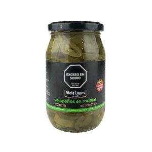 Jalapeños en Rodajas x 315gr - Siete Lagos  Venc 22/01/28