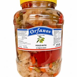 Orfanos Pickles mixtos en vinagre x 2KG