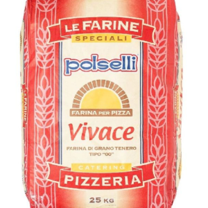 Harina de Trigo 00 Italiana Vivace x 25kg - Polselli  Venc 18/09/26