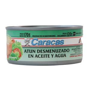 Atun desmenuzado en Aceite y Agua 170gr - Caracas
