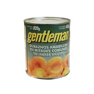 Durazno Amarillos en Mitades 820gr - Gentleman