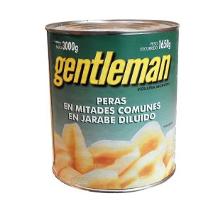 Peras en mitades 820gr - Gentleman