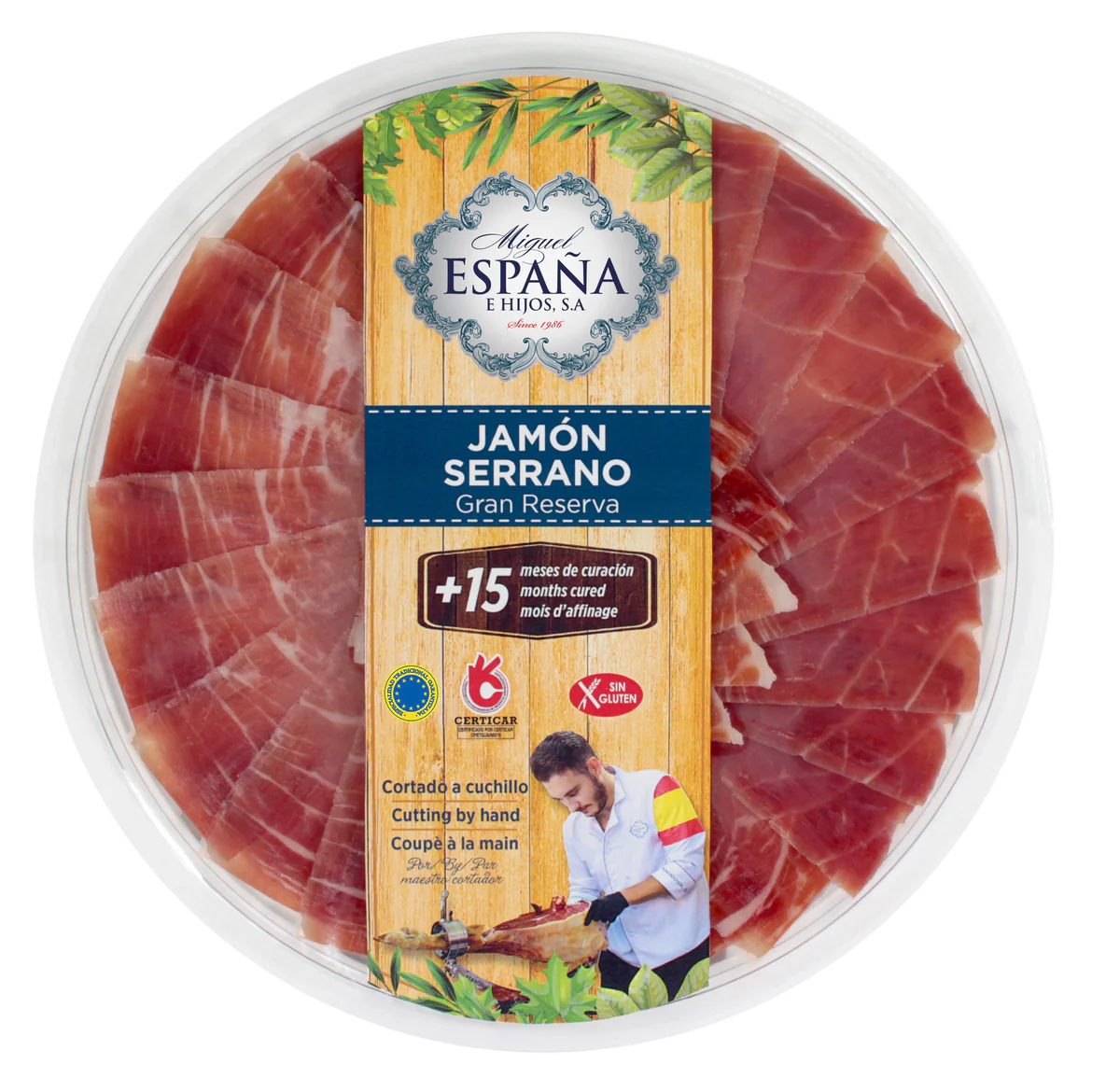Jamon Crudo Serrano Reserva x 90gr - España