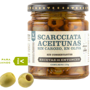 Aceitunas Scarcciata en Oliva x 175gr - Alcaraz
