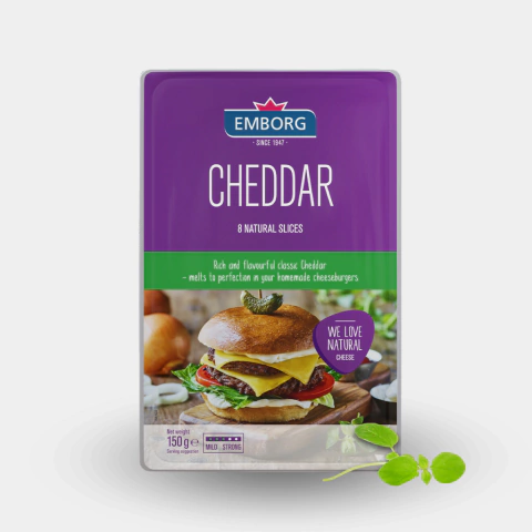 Queso Cheddar Feteado x 150gr - EMBORG