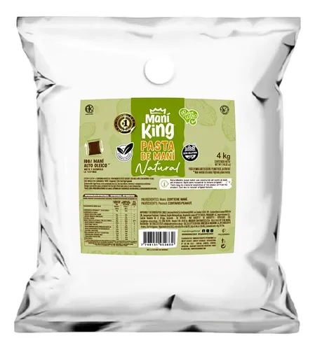 Pasta De Mani Sachet 4kg - Mani King