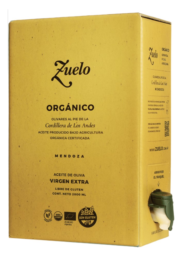 Aceite de Oliva Orgánico (BOX) x 2lt - Zuelo